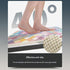 Red Plaid Pattern  PVC Non-Slip Bath Mat 45x75cm - Shower Drain Hole Design, Soft & Quick-Dry Bathroom Rug