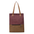 Purple And Brown Canvas Tote Bag for Women - Multi-Use Shoulder Handbag & Backpack, Large Capacity, 30x10x40cm