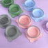 Purple Portable Collapsible Pet Bowl Set - Food-Grade Silicone Double Bowl for Dogs & Cats, Anti-Slip & Easy to Clean