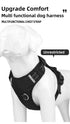 Size S Black Reflective No-Pull Dog Harness - Adjustable & Durable for Large Breeds, Anti-Escape Design