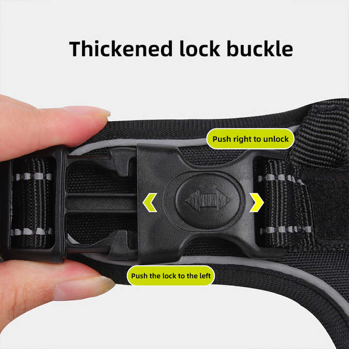 Size S Blue Reflective No-Pull Dog Harness - Adjustable & Durable for Large Breeds, Anti-Escape Design