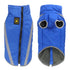 Size 2XL Blue Reflective Winter Dog Jacket - Warm & Waterproof Outdoor Coat for Large Breeds
