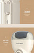 Beige Electric Foot Grinder with USB Charging - Dual-Speed Callus Remover for Smooth, Exfoliated Feet