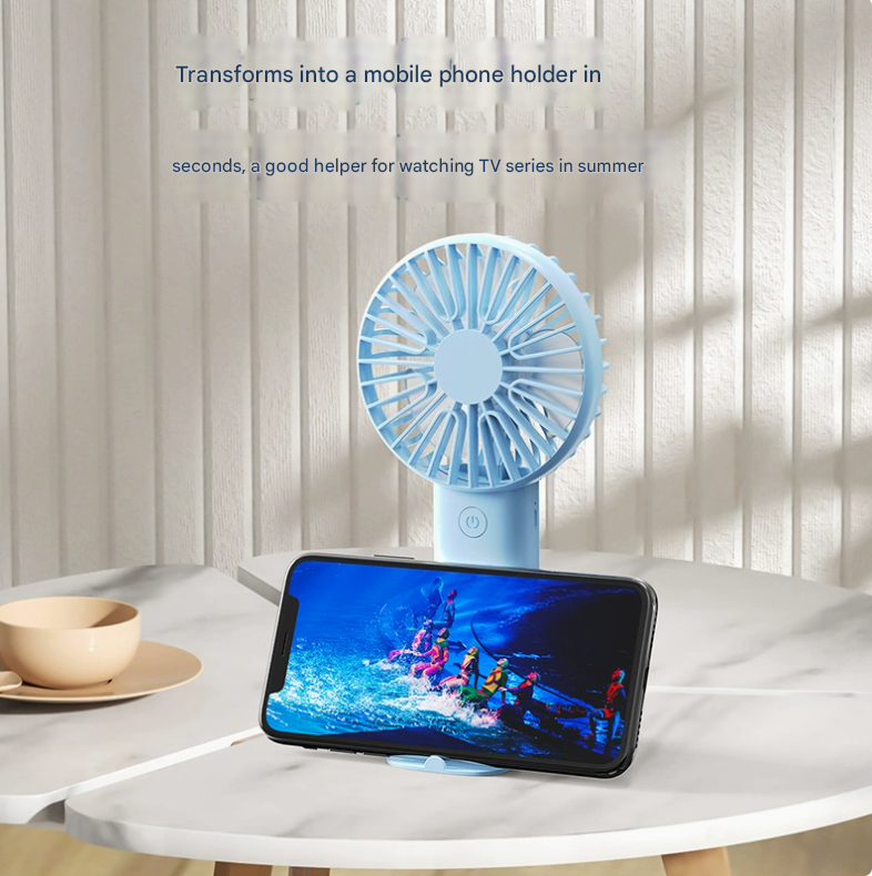 2 PCS White Portable USB Fan - 3 Speed Settings - Perfect for Office, Desk & Travel