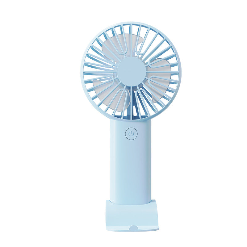 2 PCS Blue Portable USB Fan - 3 Speed Settings - Perfect for Office, Desk & Travel