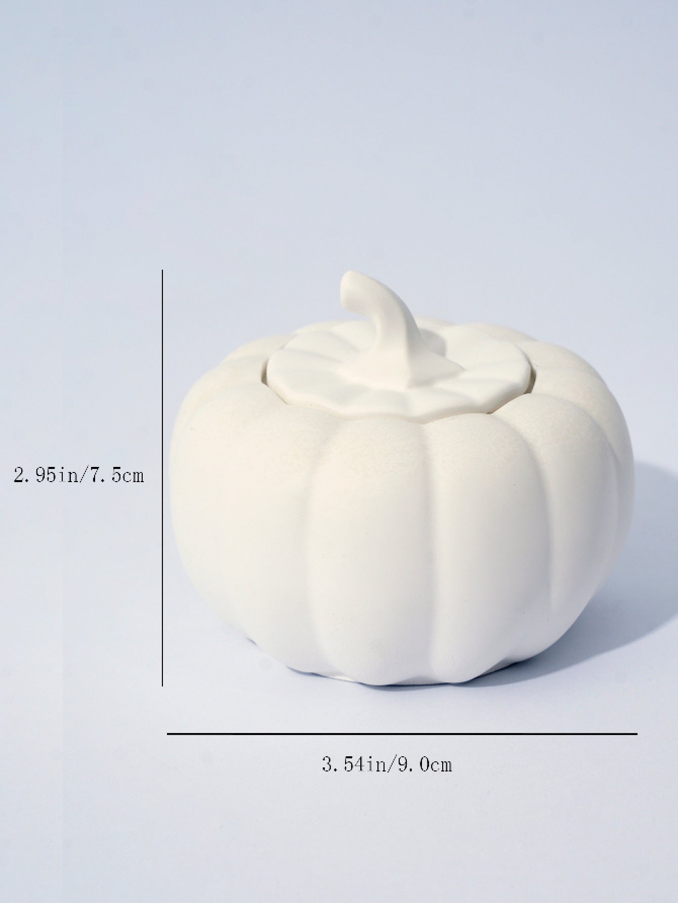English Pear FreesiaCeramic Pumpkin Candle with Lid - Home Decor and Gift Ideas