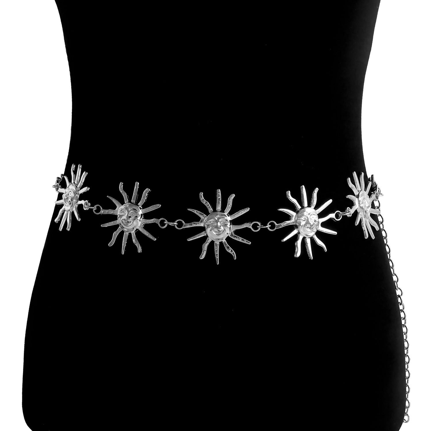 2 PCS Style 2Statement Body Chain Belt - Women's Sun Flower Waist Jewelry