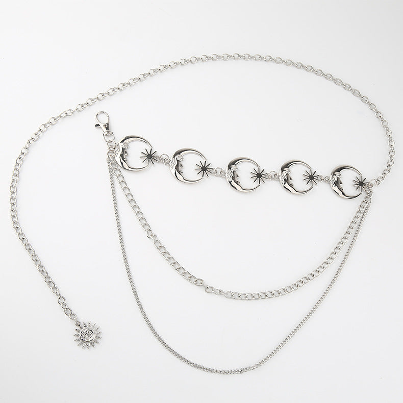 2 PCS Style 3Statement Body Chain Belt - Women's Sun Flower Waist Jewelry