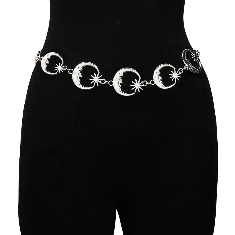 2 PCS Style 4Statement Body Chain Belt - Women's Sun Flower Waist Jewelry
