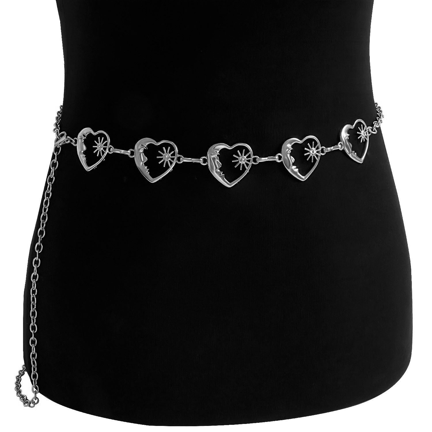 2 PCS Style 5Statement Body Chain Belt - Women's Sun Flower Waist Jewelry