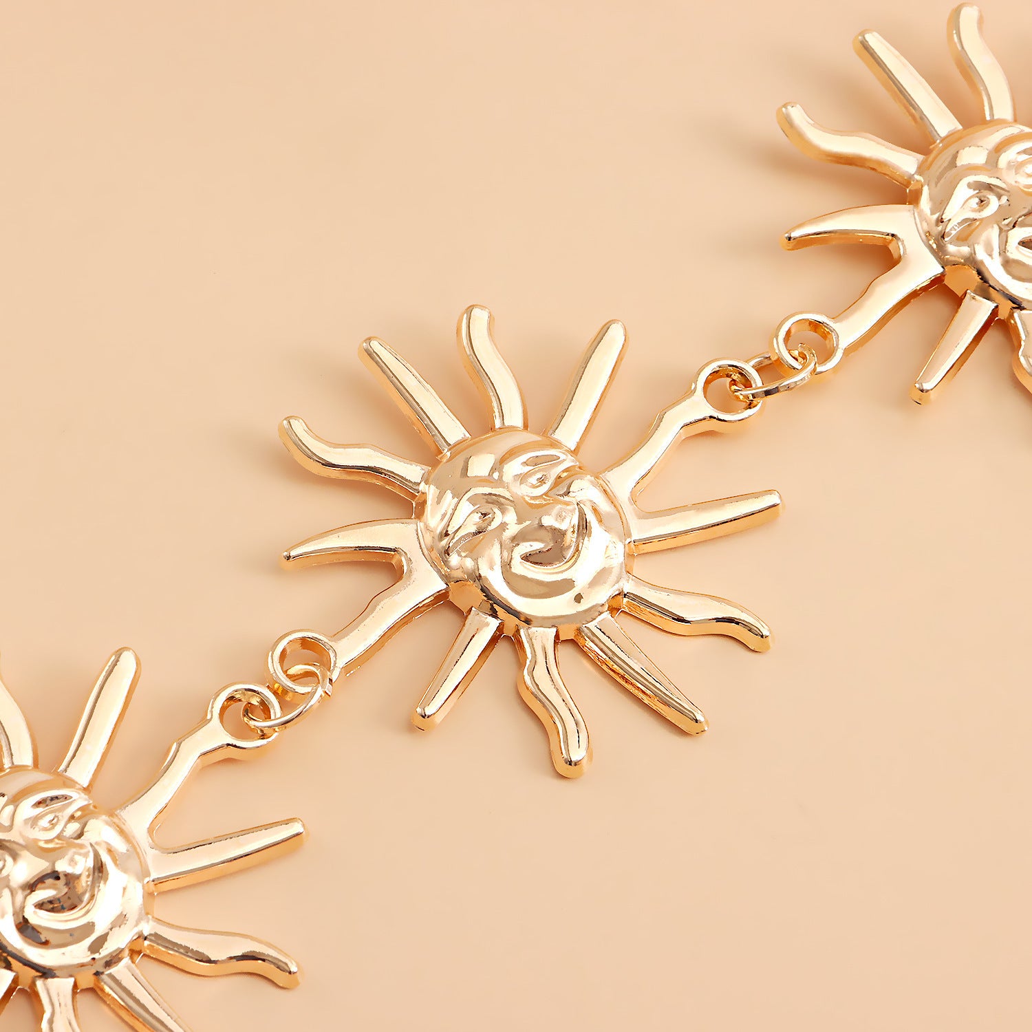 2 PCS Style 9Statement Body Chain Belt - Women's Sun Flower Waist Jewelry
