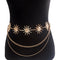 2 PCS Style 10Statement Body Chain Belt - Women's Sun Flower Waist Jewelry
