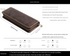 Blue Genuine Leather Pencil Case - Vintage Zip-Up Pen Holder with Elastic Loops