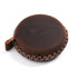 2 PCS Coffee Hand-Stitched Leather Tape Measure - Compact & Stylish Measuring Tool