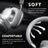 Blue Comfortable Bluetooth Over-Ear Headphones - Soft Earmuffs, Foldable Design, Stereo Sound