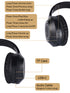 Beige Bluetooth 5.2 Headphones - Foldable, Adjustable Headband, TF Card