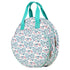 Lake Blue Leaves Multi-Compartment Embroidery Bag - Keep Your Projects Organized