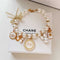White 4-PCS Pearl Charm Pet Necklace - Adjustable Bowknot Collar for Small Dogs & Cats (L: 30+5CM)