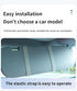 Black double button Car Sun Visor Makeup Mirror with LED Light - Tri-Color, Touch Control