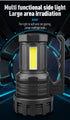 White LED Searchlight - Rechargeable Handheld Spotlight, 500m Range, Long Lasting