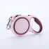 Wine Red 5M Pet Leash Retractable - Tangle-Free, Extendable Pet Leash for Walking