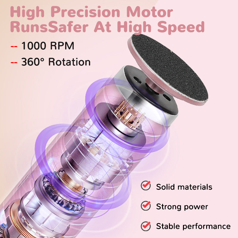 2-in-1 Electric Foot File & Hand Care Tool