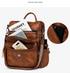 Black Fashionable Women's Backpack Set - With Coin Purse and Tassels