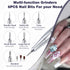 Purple High Speed Portable Nail Drill Set - Electric Nail File Set with 6 Nail Drill Bits