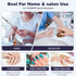 White High Speed Portable Nail Drill Set - Electric Nail File Set with 6 Nail Drill Bits