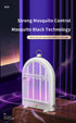 Black (Plug-in) USB Mosquito Killer Lamp - Electric Bug Zapper, Wall-Mounted/Standing, Silent