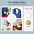 (Round White) Mini GPS Tracker - Apple Find My Enabled, Key Finder, Wallet Locator, Anti-Theft Tag