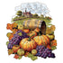 Purple grapes Thanksgiving Wooden Puzzle - Vegetable & Fruit Design, Home Decor, Educational Toy (Size S)