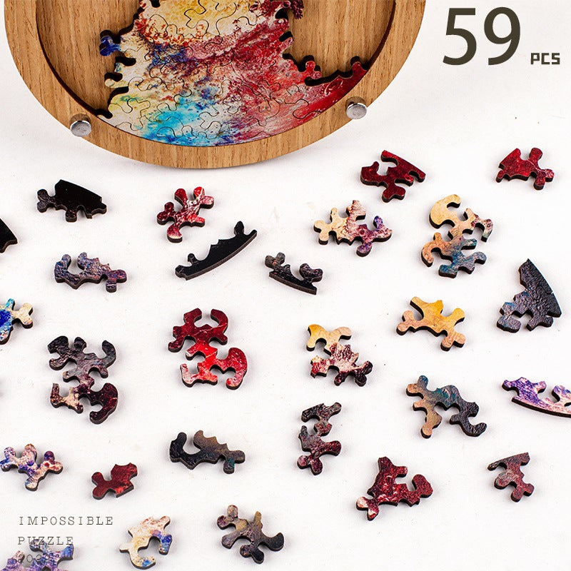 Uranus Wooden Jigsaw Puzzle - 59 Piece Solar System Jigsaw Puzzle