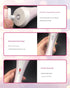 Pink Rechargeable Facial Cleansing Brush Kit with 4 Heads & Charging Dock