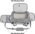 Portable Pet Bag for Small Dogs and Cats - Light blue Travel Tote with Pet Mat (44x25x28cm)