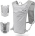 Grey Lightweight Hydration Vest Pack - Breathable Running & Cycling Backpack