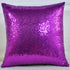 Shiny Sequin Pillowcase - Single-sided gorgeous pillowcase  (Purple pair: 40x40cm)