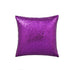 Shiny Sequin Pillowcase - Single-sided gorgeous pillowcase  (Purple pair: 40x40cm)