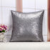 Shiny Sequin Pillowcase - Single-sided gorgeous pillowcase  (Gray pair: 40x40cm)