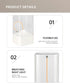 Silver Portable Magnetic Table Lamp with Bendable LED - USB-C Rechargeable