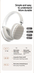 Black Wireless Bluetooth Headphones - Over-Ear, Deep Bass, Foldable, Long Battery Life