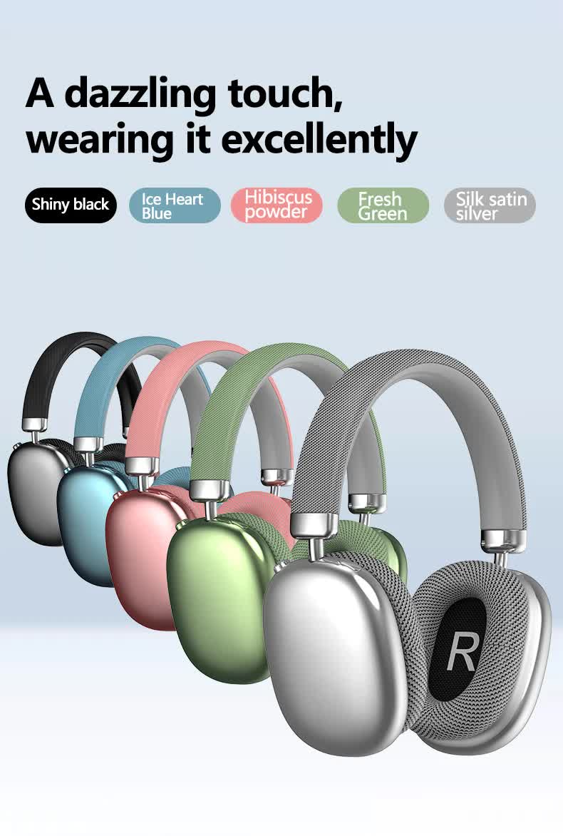 Pink Comfortable Over-Ear Headphones - Hi-Fi Sound, Long Battery, Swivel Control