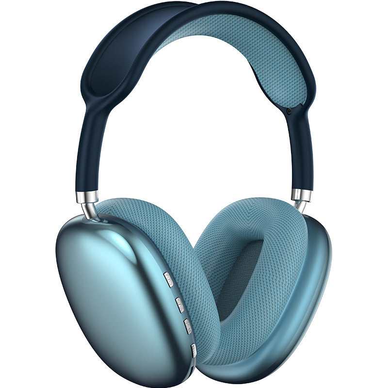 Blue Immersive 3D Audio Headphones - Wireless Over-Ear Comfort, Type-C Charging