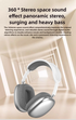 Pink Immersive 3D Audio Headphones - Wireless Over-Ear Comfort, Type-C Charging