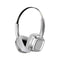 Silver Compact Retro Headphones - Wireless Bluetooth, Deep Bass, Immersive Sound