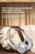 Beige Compact Retro Headphones - Wireless Bluetooth, Deep Bass, Immersive Sound
