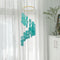 Cyan Bohemian Seashell Wind Chime - Dream Catcher Hanging Decor for Home