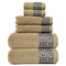 Khaki Luxury Cotton Towel Set - 6-Piece Highly Absorbent Bath & Hand Towels