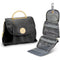 Black Stylish Travel Makeup Organizer Bag with Hanging Hook - Waterproof & Spacious Design