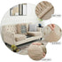 2 Pcs Dark Grey Elegant Polyester Sofa Cover - Full Protection Against Cat Scratches & Wear